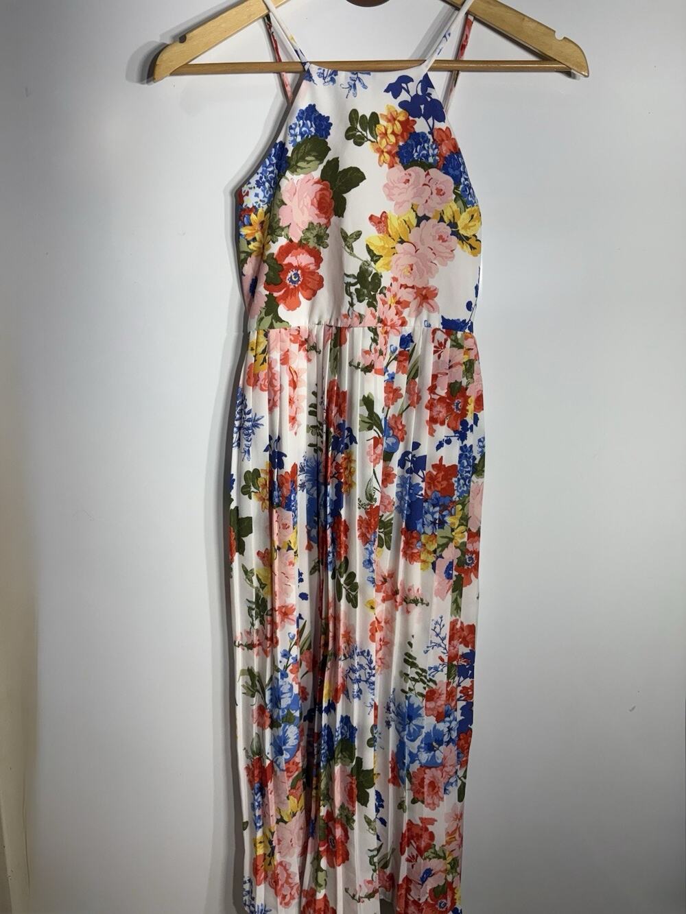 Bonnie Jean Girls Floral Party Dress Accordion Skirt Sz 10